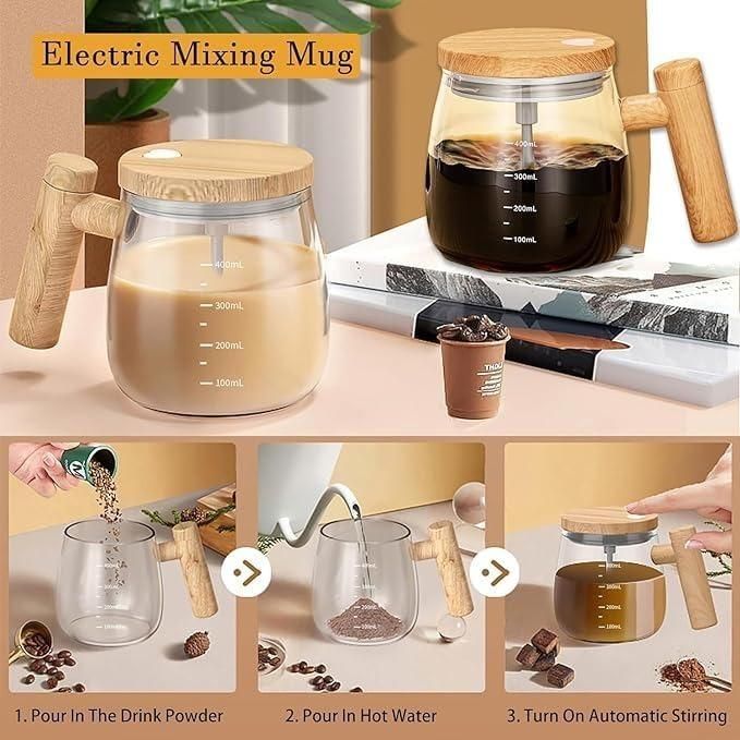 Self-Stirring Electric Coffee Mug – Automatic Mixing Cup (400ml)