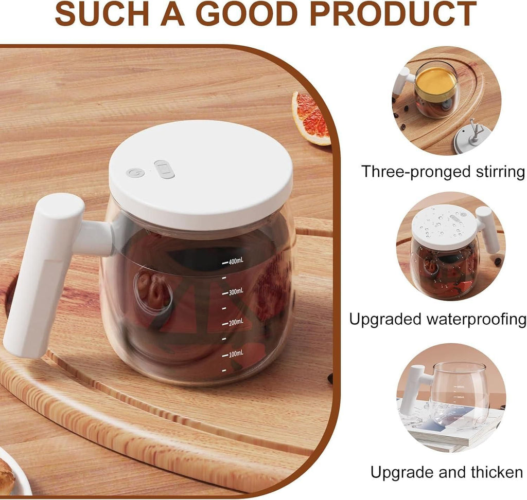 Self-Stirring Electric Coffee Mug – Automatic Mixing Cup (400ml)