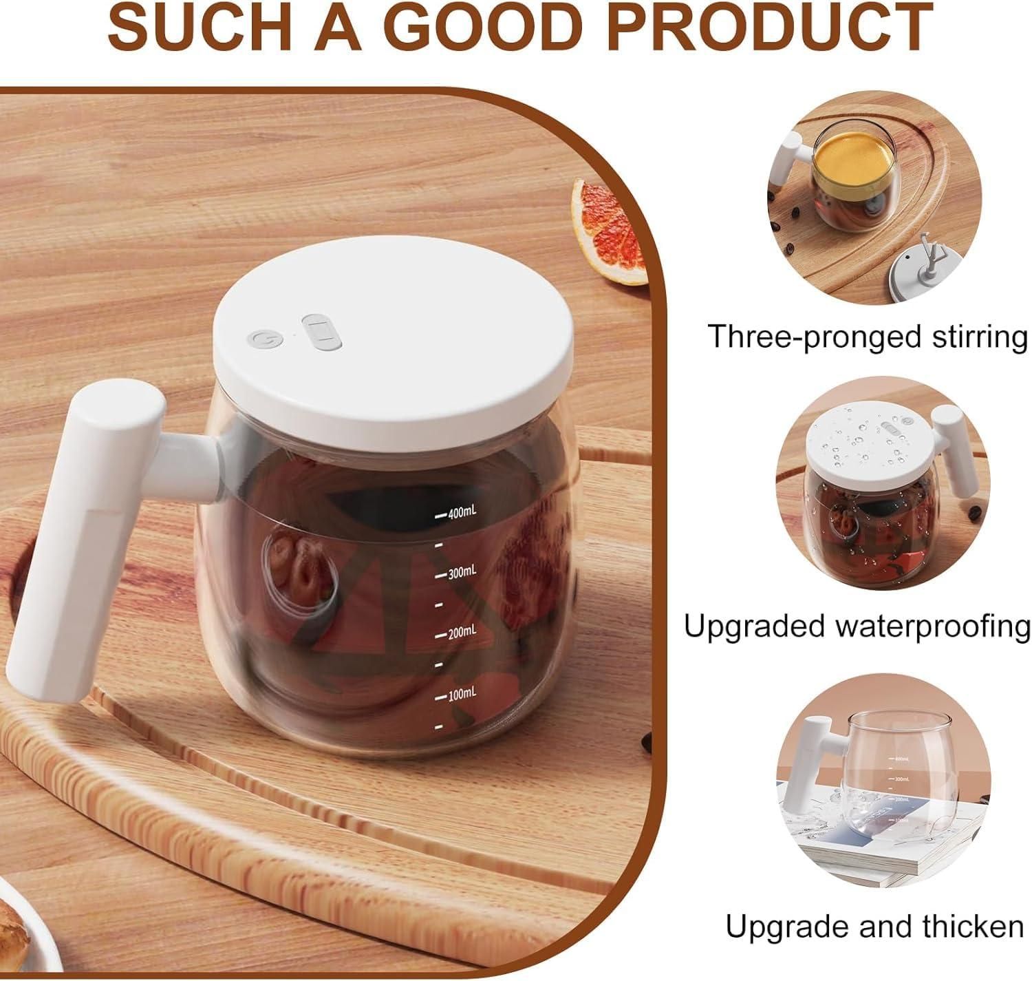 Self-Stirring Electric Coffee Mug – Automatic Mixing Cup (400ml)